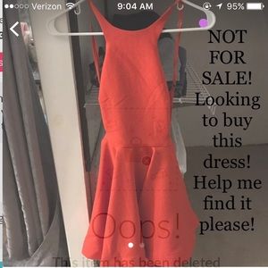 Red backless dress! Help me find it to buy!